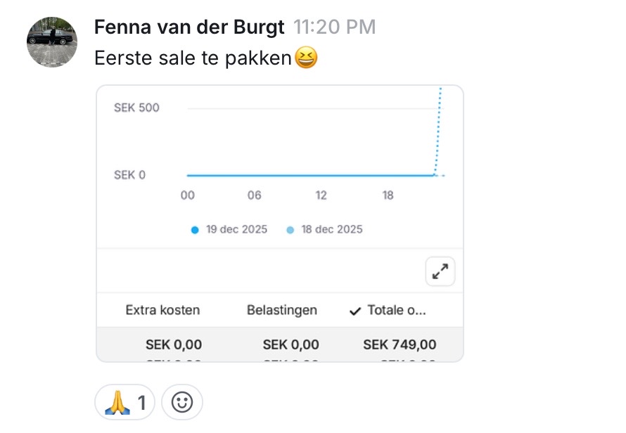 Resultaat van een Hiboo-student, screenshot 4