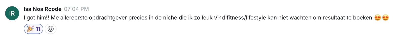 Resultaat van een Hiboo-student, screenshot 6