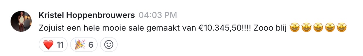 Resultaat van een Hiboo-student, screenshot 8