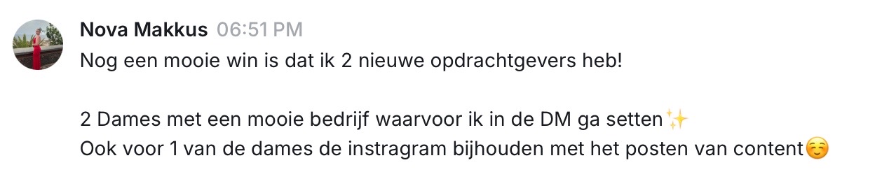 Resultaat van een Hiboo-student, screenshot 9