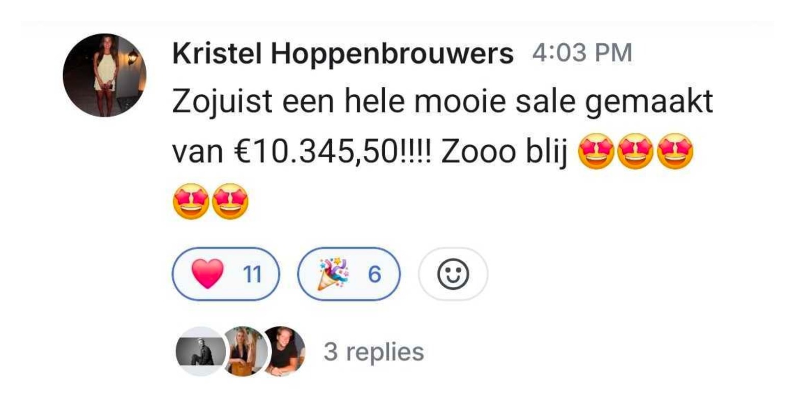 Resultaat van een Hiboo-student, screenshot 11