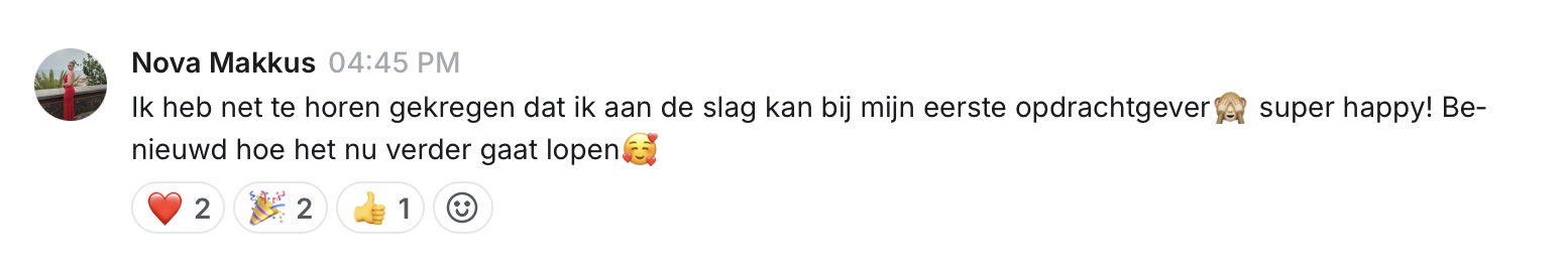 Resultaat van een Hiboo-student, screenshot 14