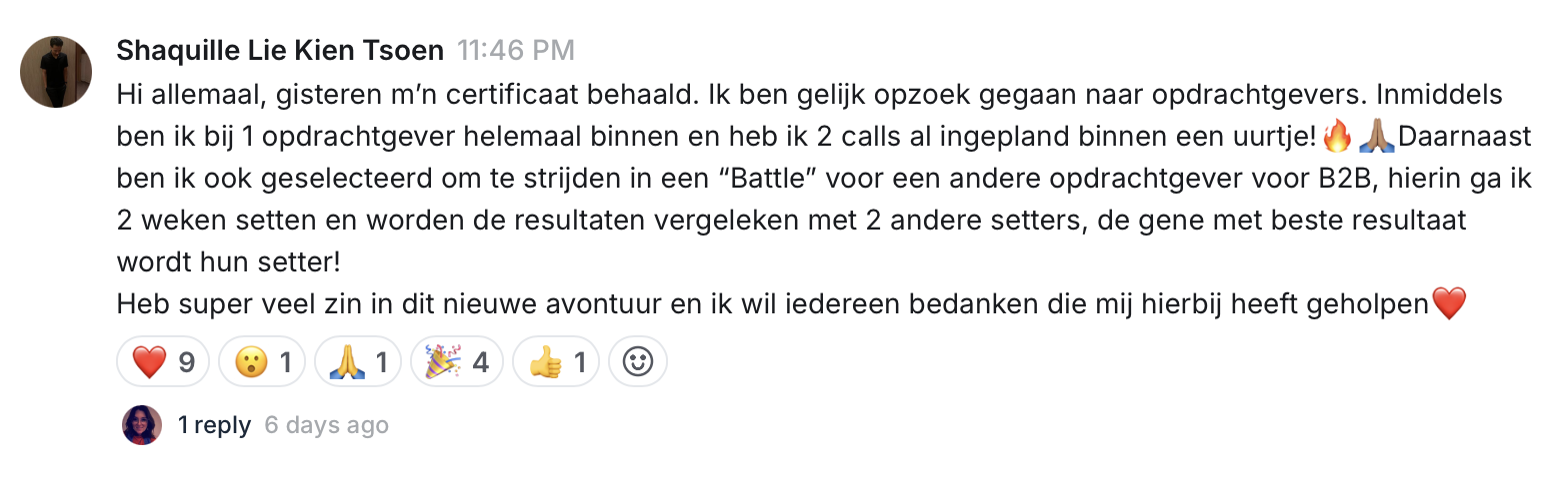 Resultaat van een Hiboo-student, screenshot 13